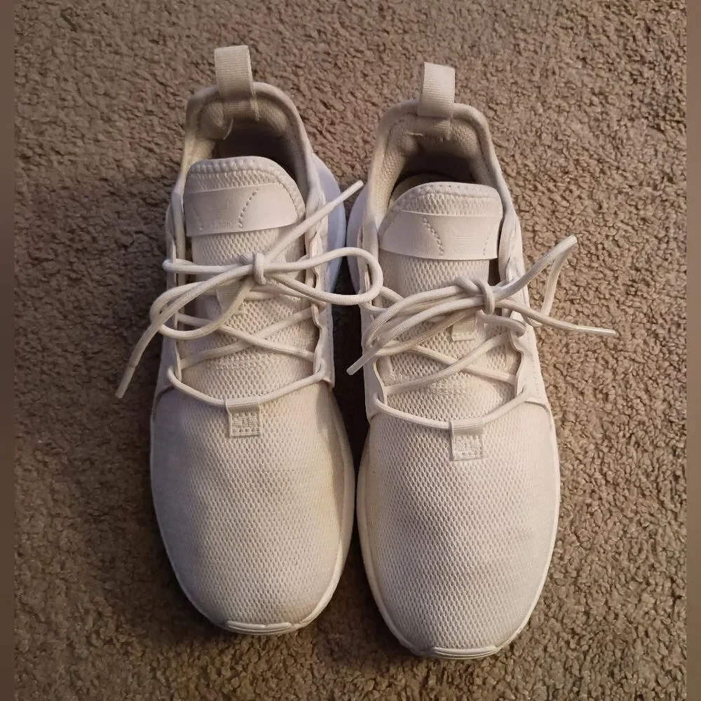 Adidas Originals X_PLR Sneakers Boys Size 5 All White PRE-OWNED